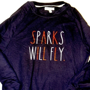 NWOT‎ Rae Dunn SPARKS WILL FLY Sweatshirt